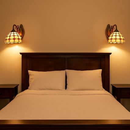 Brilagi - Tiffany vitražinė sieninė lempa DORAN 1xE27/40W/230V