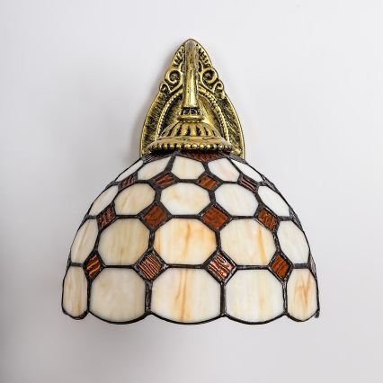 Brilagi - Tiffany vitražinė sieninė lempa DORAN 1xE27/40W/230V