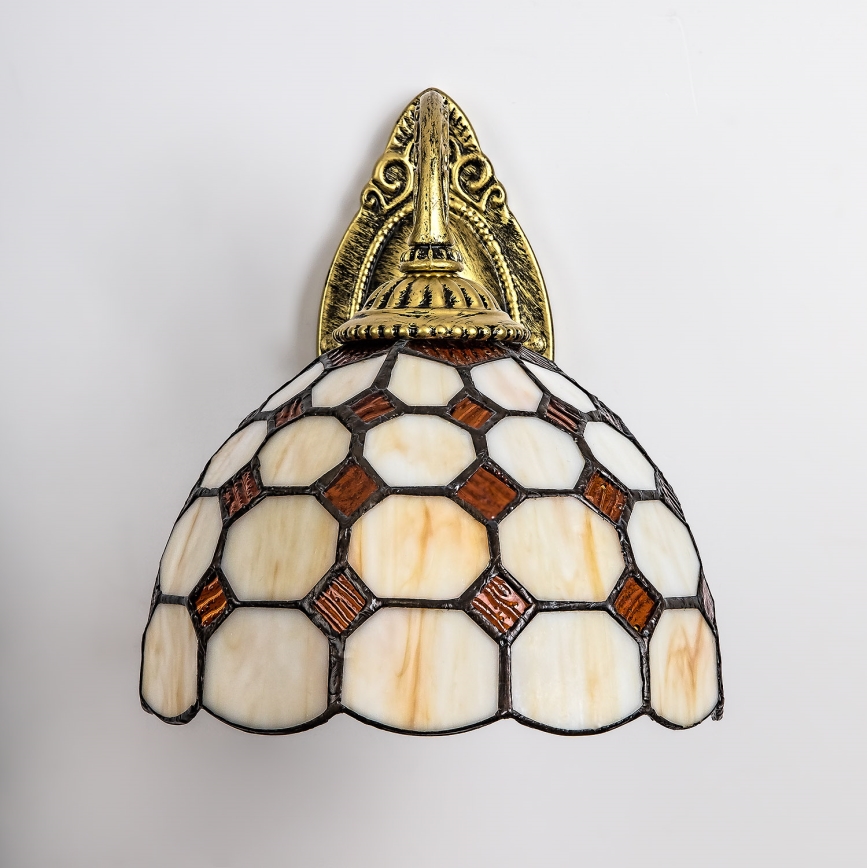 Brilagi - Tiffany vitražinė sieninė lempa DORAN 1xE27/40W/230V
