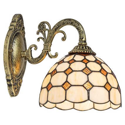 Brilagi - Tiffany vitražinė sieninė lempa DORAN 1xE27/40W/230V