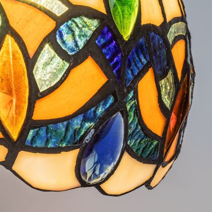 Brilagi - Tiffany vitražinė sieninė lempa LUISA 1xE27/40W/230V