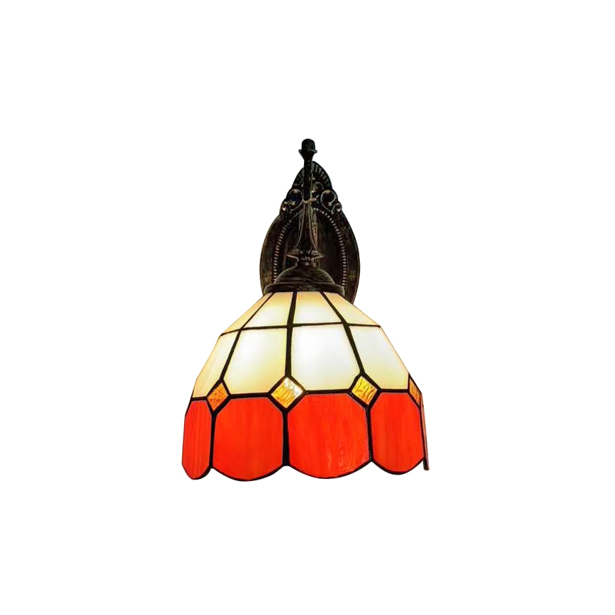 Brilagi - Tiffany vitražinė sieninė lempa SIENNA 1xE14/40W/230V