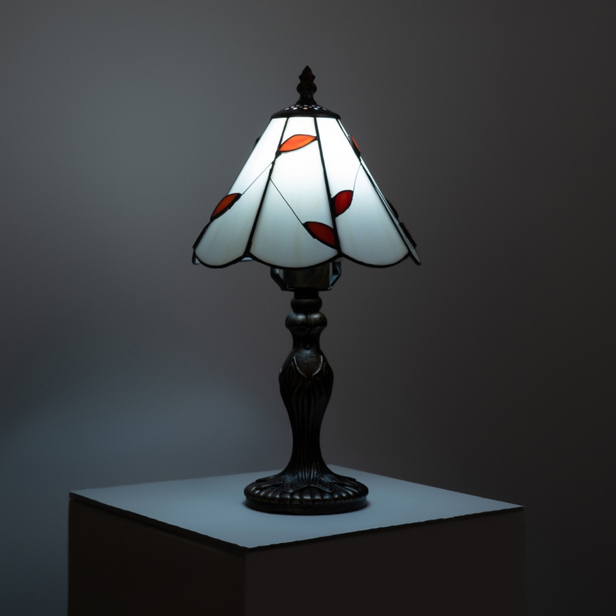 Brilagi - Tiffany vitražinė stalinė lempa FOLIA 1xE27/60W/230V