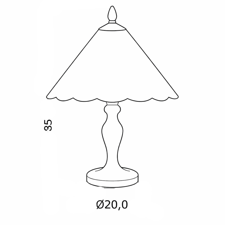Brilagi - Tiffany vitražinė stalinė lempa FOLIA 1xE27/60W/230V