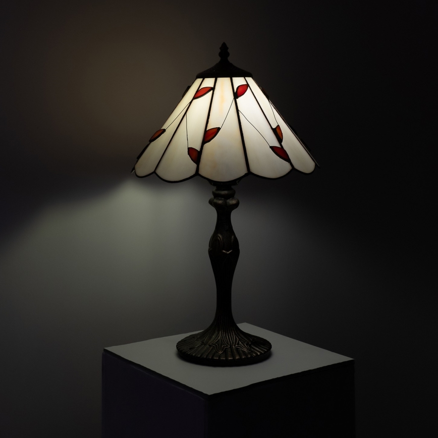 Brilagi - Tiffany vitražinė stalinė lempa FOLIA 1xE27/60W/230V