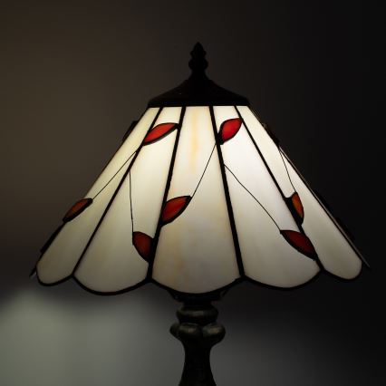 Brilagi - Tiffany vitražinė stalinė lempa FOLIA 1xE27/60W/230V