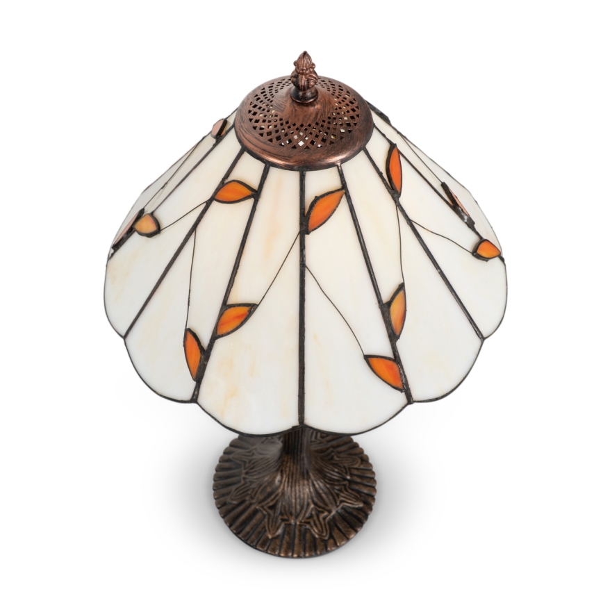 Brilagi - Tiffany vitražinė stalinė lempa FOLIA 1xE27/60W/230V
