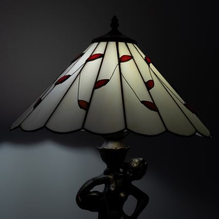 Brilagi - Tiffany vitražinė stalinė lempa FOLIA 1xE27/60W/230V