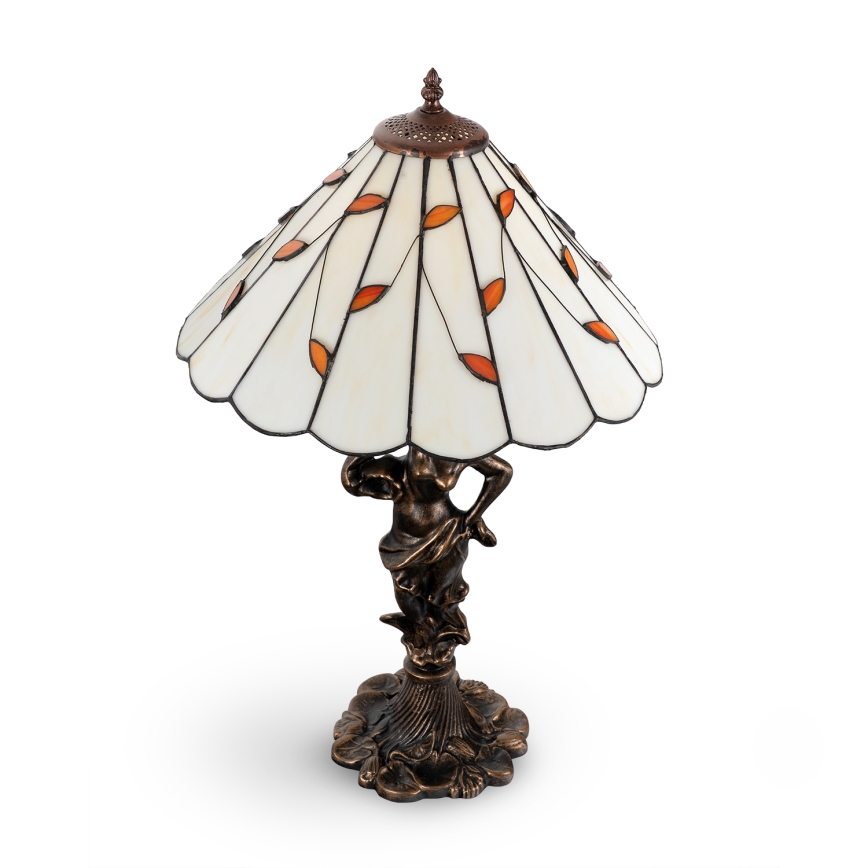 Brilagi - Tiffany vitražinė stalinė lempa FOLIA 1xE27/60W/230V
