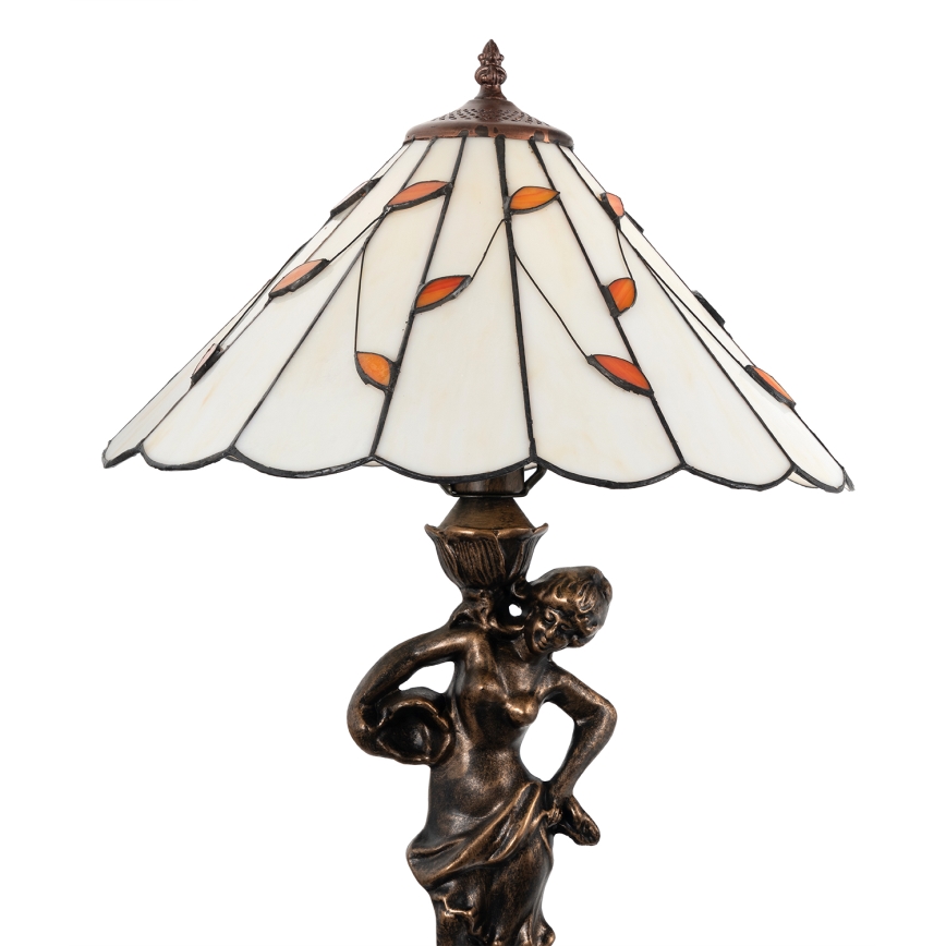 Brilagi - Tiffany vitražinė stalinė lempa FOLIA 1xE27/60W/230V