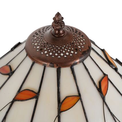 Brilagi - Tiffany vitražinė stalinė lempa FOLIA 1xE27/60W/230V