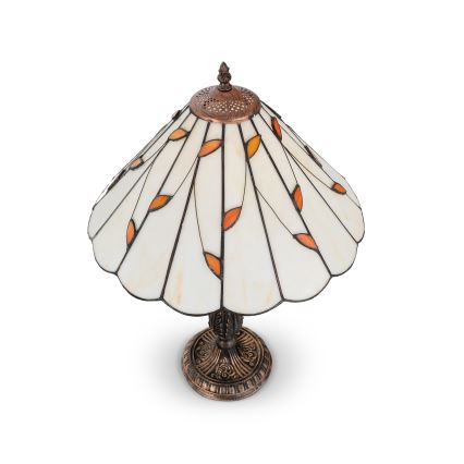 Brilagi - Tiffany vitražinė stalinė lempa FOLIA 2xE27/60W/230V