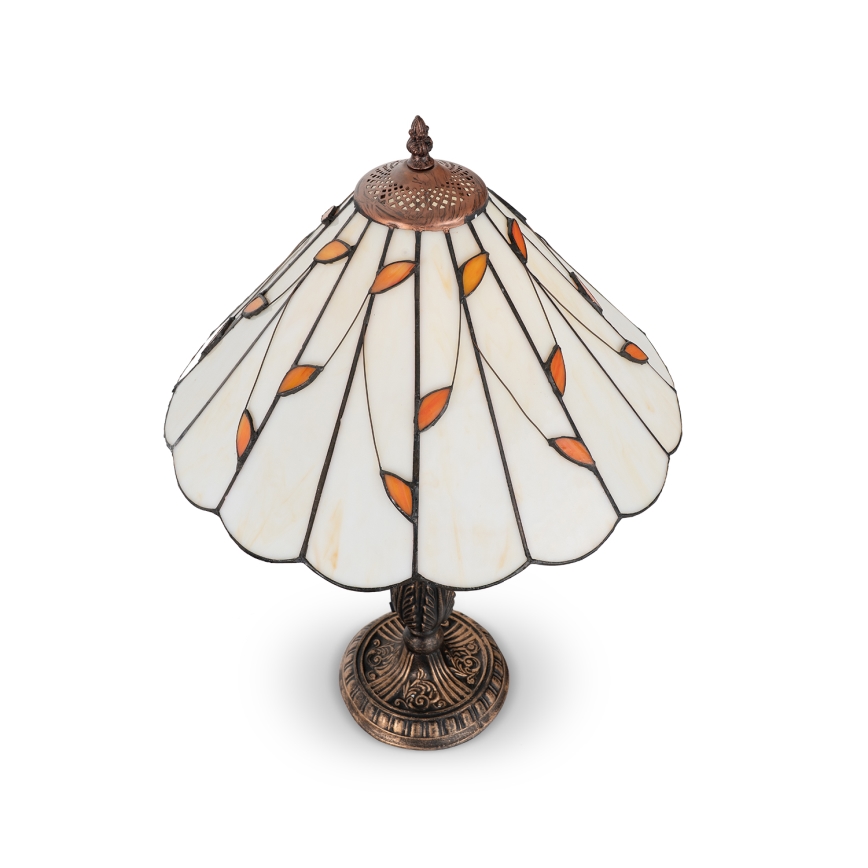 Brilagi - Tiffany vitražinė stalinė lempa FOLIA 2xE27/60W/230V