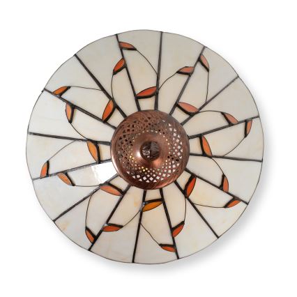 Brilagi - Tiffany vitražinė stalinė lempa FOLIA 2xE27/60W/230V