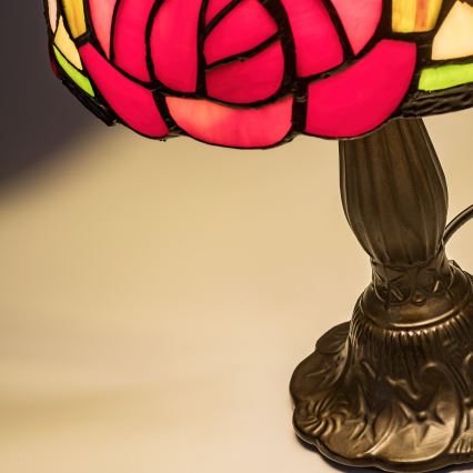 Brilagi - Tiffany vitražinė stalinė lempa GARLAN 1xE14/40W/230V