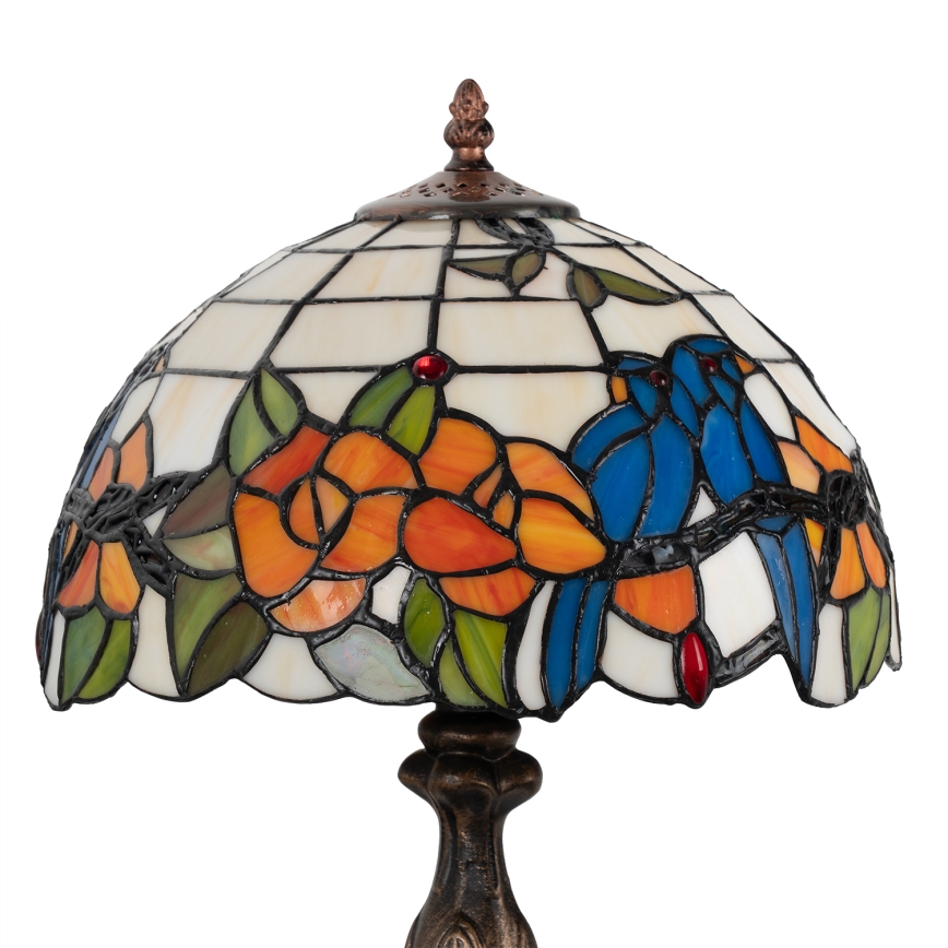 Brilagi - Tiffany vitražinė stalinė lempa JUNGLE 1xE27/60W/230V