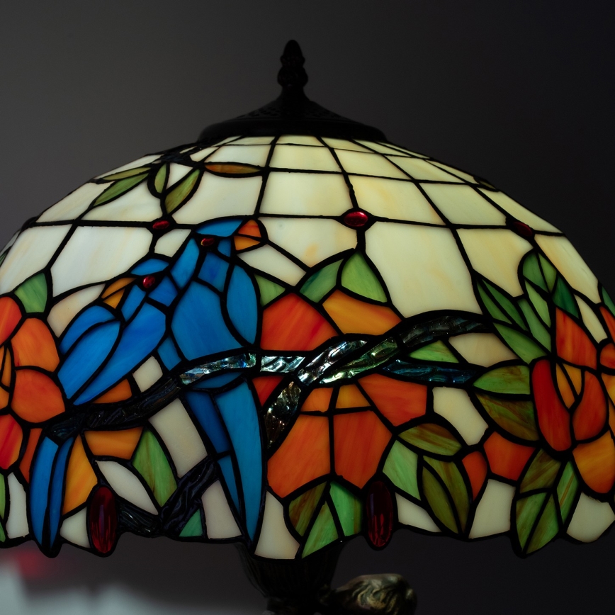 Brilagi - Tiffany vitražinė stalinė lempa JUNGLE 1xE27/60W/230V