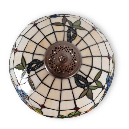 Brilagi - Tiffany vitražinė stalinė lempa JUNGLE 1xE27/60W/230V