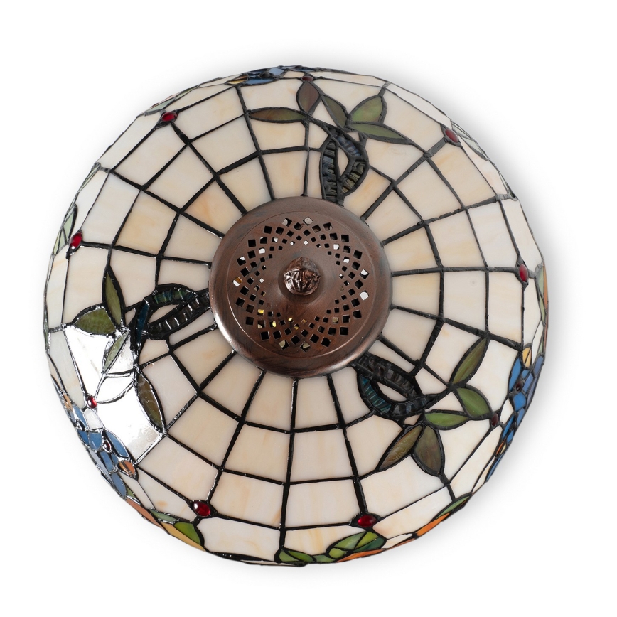 Brilagi - Tiffany vitražinė stalinė lempa JUNGLE 1xE27/60W/230V