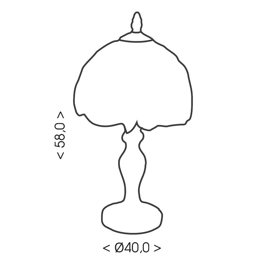 Brilagi - Tiffany vitražinė stalinė lempa JUNGLE 2xE27/60W/230V