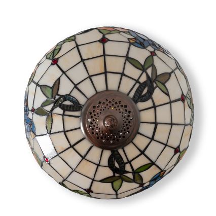Brilagi - Tiffany vitražinė stalinė lempa JUNGLE 2xE27/60W/230V
