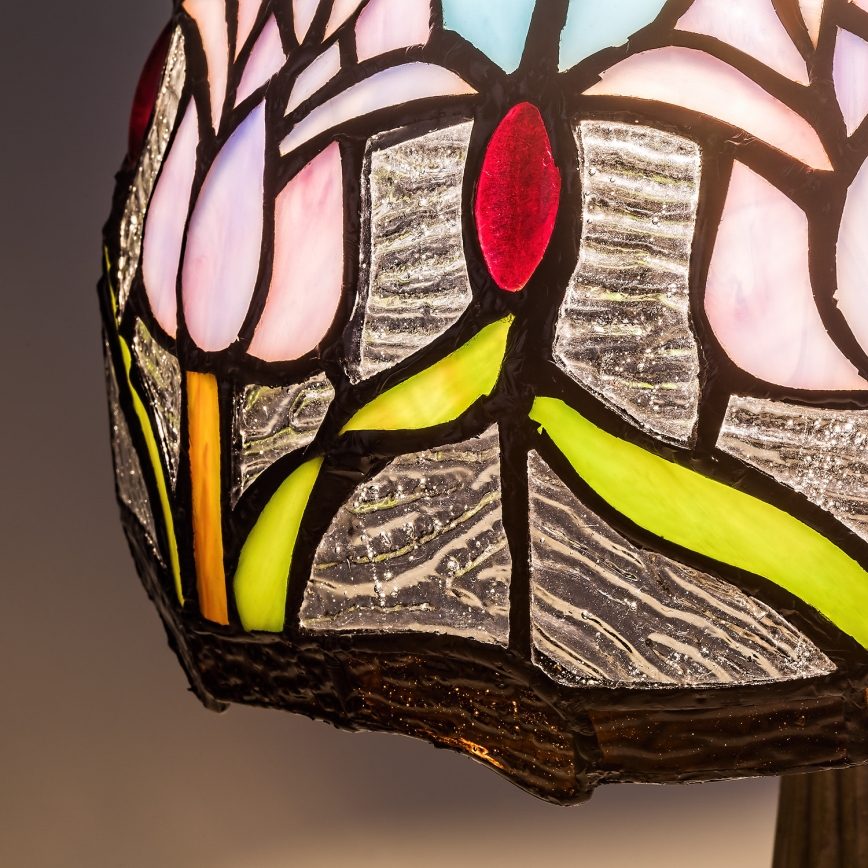 Brilagi - Tiffany vitražinė stalinė lempa LORAS 1xE14/40W/230V