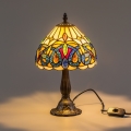 BRILAGI - Tiffany vitražinė stalinė lempa LUISA 1xE14/40W/230V