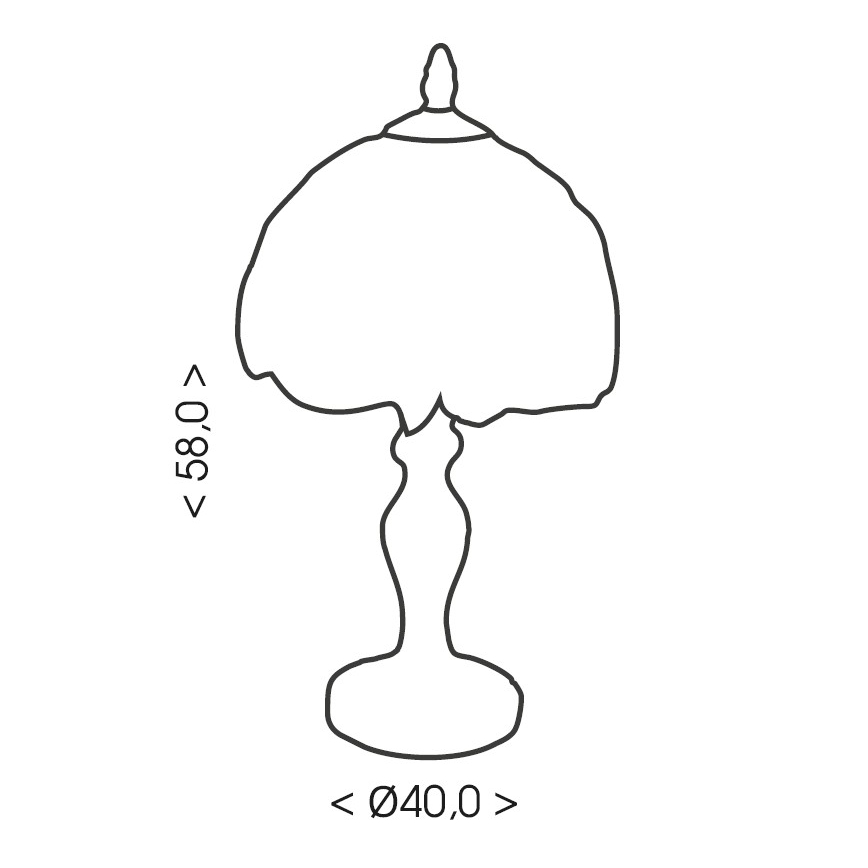 Brilagi - Tiffany vitražinė stalinė lempa MIRABELLA 2xE27/60W/230V