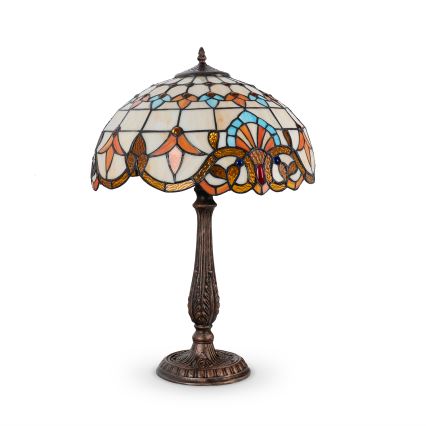 Brilagi - Tiffany vitražinė stalinė lempa MIRABELLA 2xE27/60W/230V