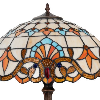 Brilagi - Tiffany vitražinė stalinė lempa MIRABELLA 2xE27/60W/230V