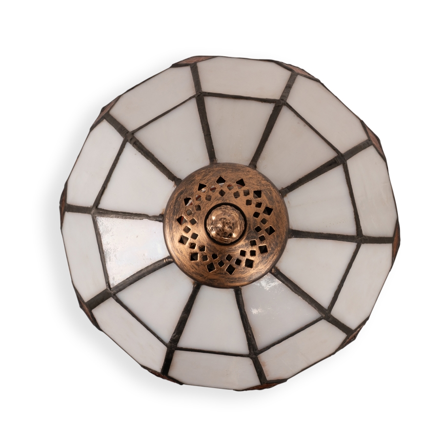 Brilagi - Tiffany vitražinė stalinė lempa SIENNA 1xE27/60W/230V