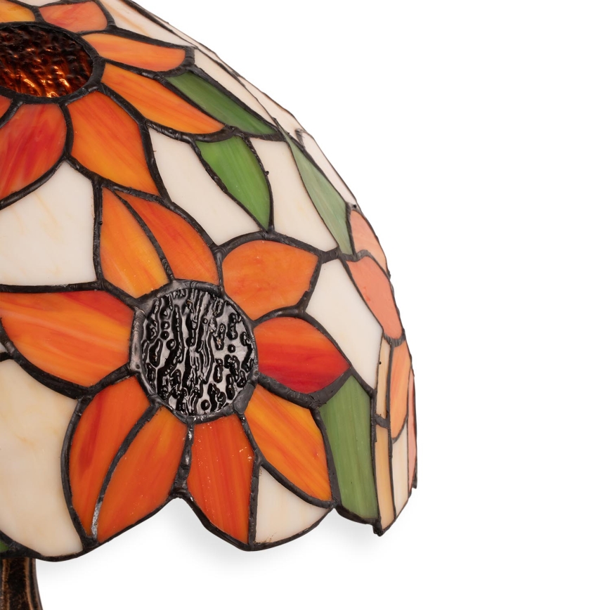Brilagi - Tiffany vitražinė stalinė lempa SUNFLOWER 1xE27/60W/230V
