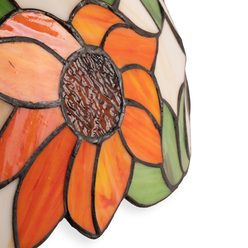 Brilagi - Tiffany vitražinė stalinė lempa SUNFLOWER 1xE27/60W/230V