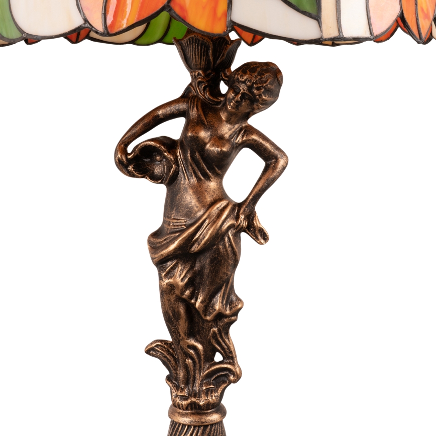 Brilagi - Tiffany vitražinė stalinė lempa SUNFLOWER 1xE27/60W/230V