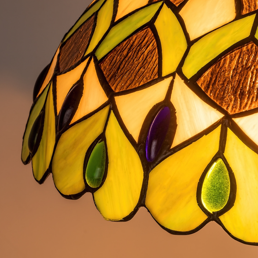 Brilagi - Tiffany vitražinis grindinis šviestuvas MARGARET 2xE27/60W/230V