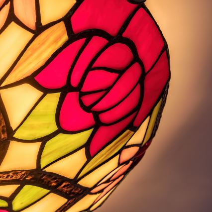 Brilagi - Tiffany vitražinis lubinis šviestuvas GARLAN 2xE27/60W/230V