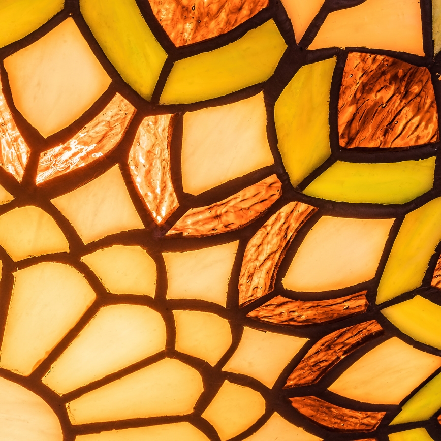 Brilagi - Tiffany vitražinis lubinis šviestuvas MARGARET 2xE27/60W/230V skersmuo 40 cm