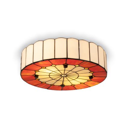 BRILAGI - Tiffany vitražinis lubinis šviestuvas SIENNA 2xE27/60W/230V skersmuo 40 cm
