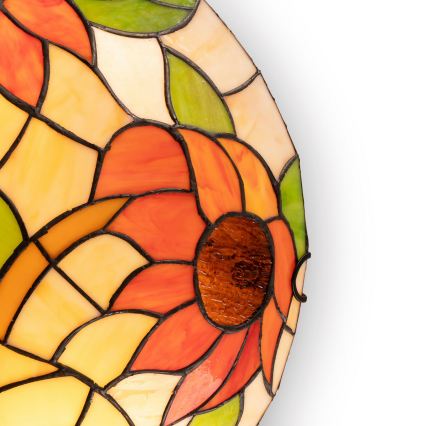 Brilagi - Tiffany vitražinis lubinis šviestuvas SUNFLOWER 2xE27/60W/230V Ø 40 cm
