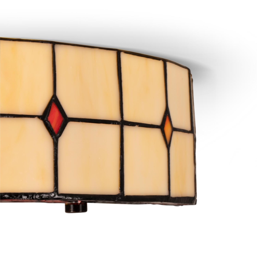 Brilagi - Tiffany vitražinis lubų šviestuvas SUNFLOWER 3xE27/60W/230V skersmuo 40 cm