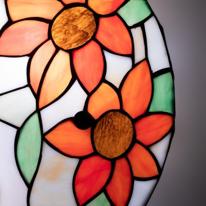 Brilagi - Tiffany vitražinis lubų šviestuvas SUNFLOWER 3xE27/60W/230V skersmuo 40 cm