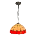 Brilagi - Tiffany vitražinis pakabinamas šviestuvas ant grandinės SIENNA 1xE27/60W/230V skersmuo 40 cm