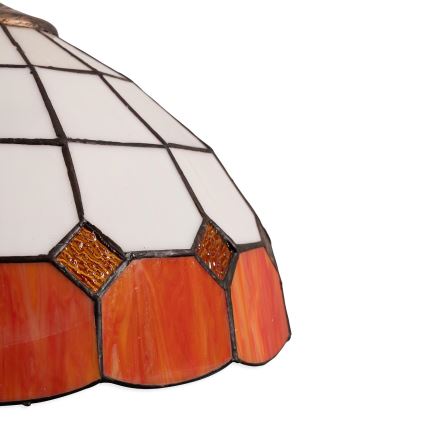 Brilagi - Tiffany vitražinis pakabinamas šviestuvas ant grandinės SIENNA 1xE27/60W/230V skersmuo 40 cm