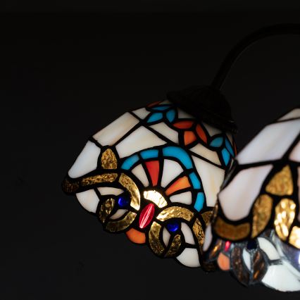 Brilagi - Tiffany vitražinis prigludęs lubinis šviestuvas MIRABELLA 5xE27/60W/230V skersmuo 60 cm
