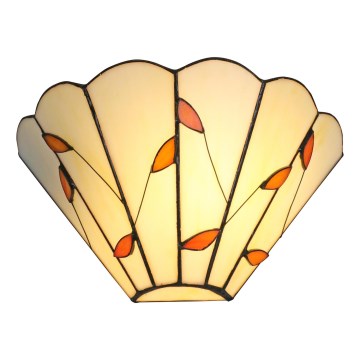 Brilagi - Tiffany vitražinis sieninis šviestuvas FOLIA 1xE14/40W/230V