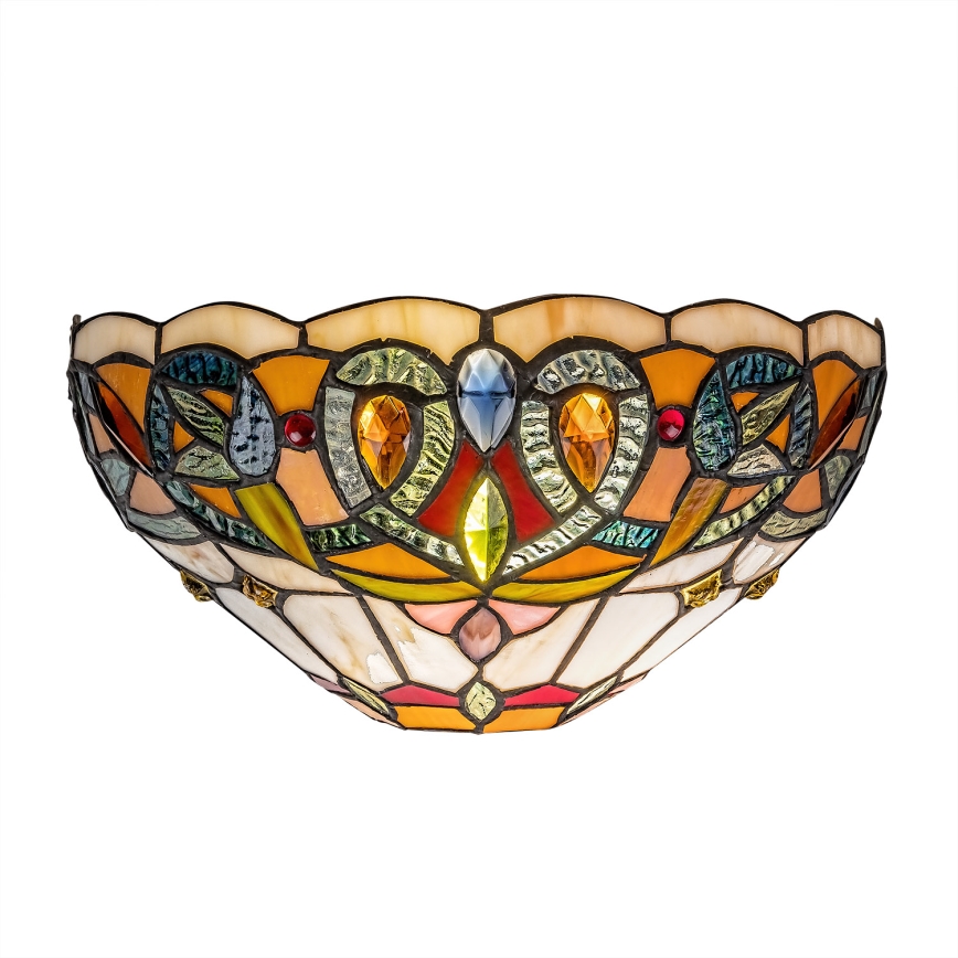 Brilagi - Tiffany vitražinis sieninis šviestuvas LUISA 1xE27/40W/230V