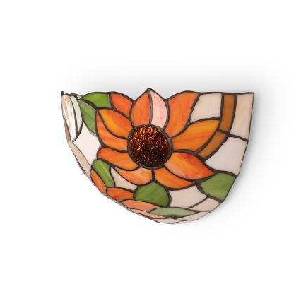 Brilagi - Tiffany vitražinis sieninis šviestuvas SUNFLOWER 1xE14/40W/230V