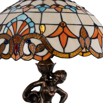 Brilagi - Tiffany vitražinis stalinis šviestuvas MIRABELLA 1xE27/60W/230V