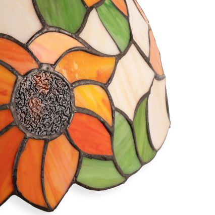 Brilagi - Tiffany vitražinis stalinis šviestuvas SUNFLOWER 2xE27/60W/230V