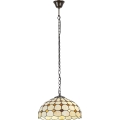 Brilagi - Tiffany vitražinis šviestuvas ant grandinės DORAN 2xE27/60W/230V